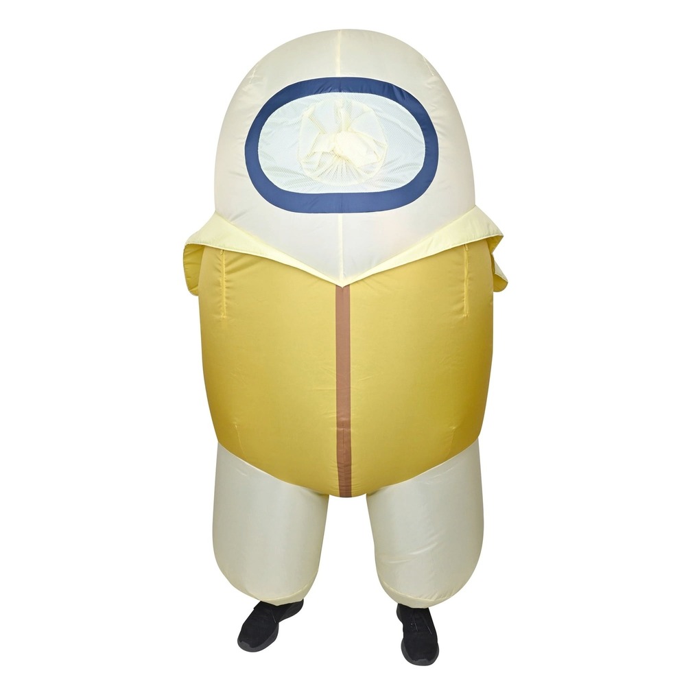 Among Us Banana Crewmate Inflatable Costume Youth Unisex Child One Size YuMe
